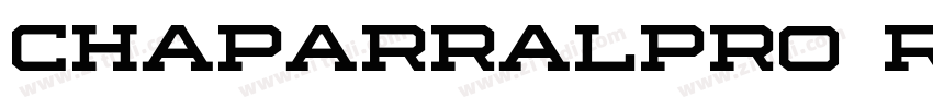 chaparralpro regular字体转换